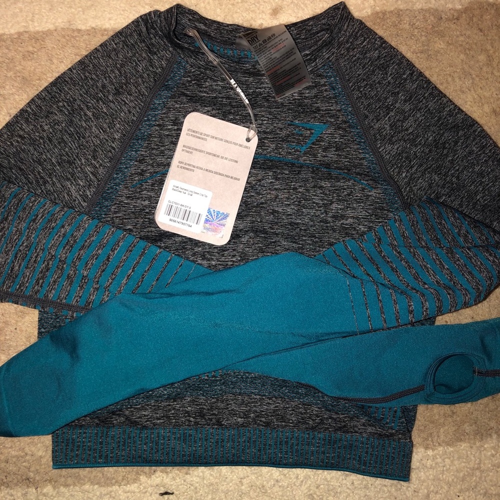 Gymshark amplify seamless crop top long sleeve